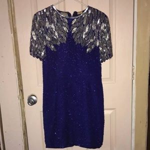 Beautiful beaded stenay dress with wings